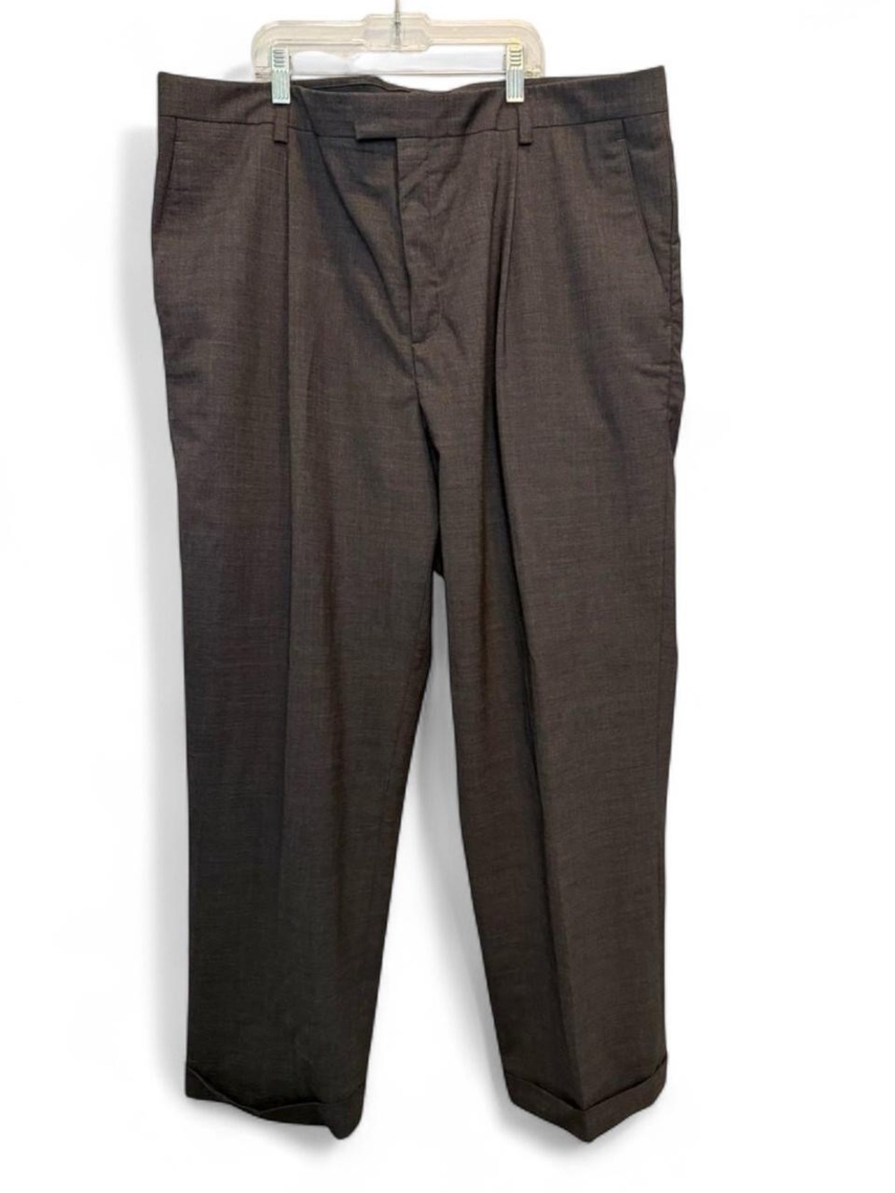 Nike Tiger Woods Collection Men's Wool Blend Dress Golf Pants Grey 42x30 Cuffed